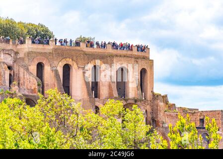 Best Rome Lookout Terrace on Palatine Hill. The best lookout point of Roman Forum, Rome ...