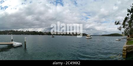 Beautiful panoramic view of Gymea Bay, Sydney, New South Wales, Australia Stock Photo