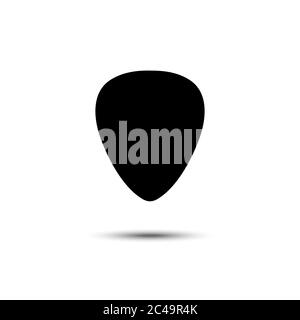 Guitar pick icon in simple design.  Stock Vector