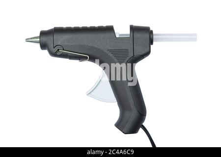 Glue gun isolated on white background with clipping path Stock Photo