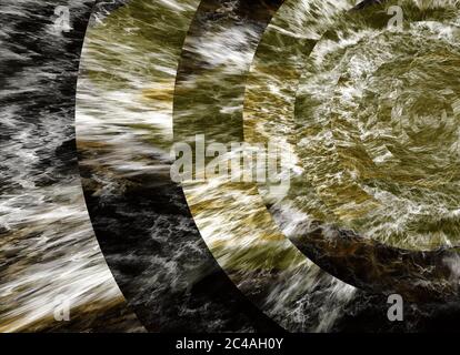 Dynamic curves ands color pattern. Fractal graphics. Science and technology concept. Stock Photo