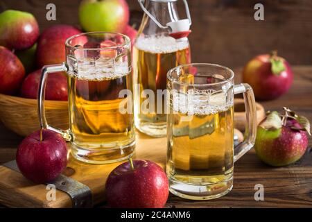 Hard apple cider Stock Photo