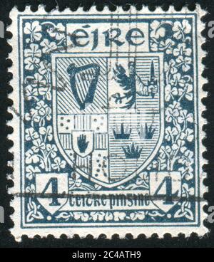 IRELAND - CIRCA 1922: stamp printed by Ireland, shows Coat of Arms, circa 1922 Stock Photo