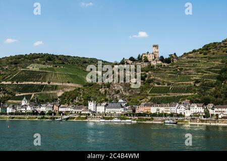 Gutenfels Castle, Kaub, Upper Middle Rhine Valley, Rhineland-Palatinate, Germany Stock Photo