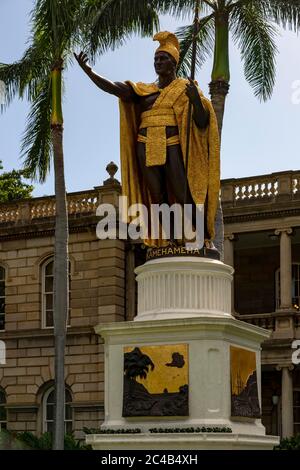 Statue of Kamehameha - Honolulu, Hawaii Stock Photo - Alamy