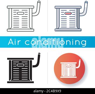 Industrial AC icon Stock Vector