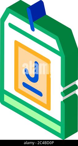 juice package isometric icon vector illustration Stock Vector