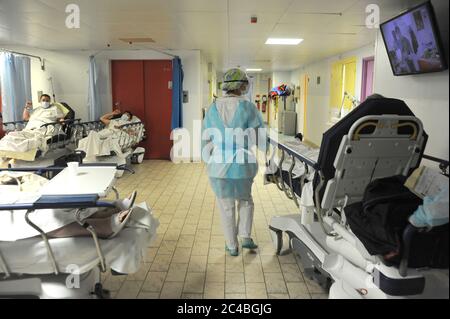 Emergency department - samu 80 - smur d'abbeville department of the somme (80) Stock Photo