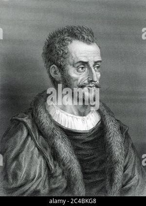 PIERRE de RONSARD (1524-1585) French poet Stock Photo