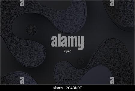 Moving black abstract background. Dynamic Effect. Vector Illustration. Design Template. Stock Vector