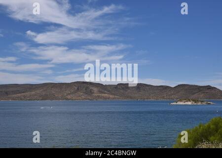 Lake Pleasant in Arizona Stock Photo