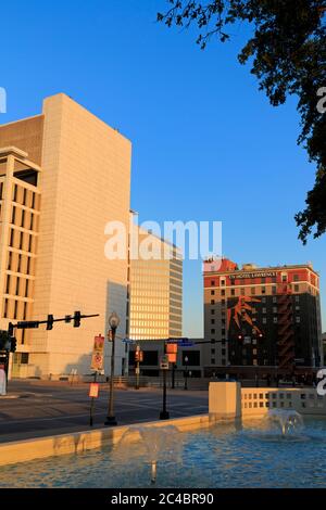 George Allen Courts Building, Dealey Plaza, Dallas, Texas, USA Stock Photo