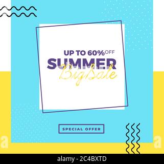 Summer sale poster Stock Vector