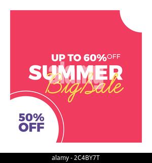 Summer sale poster Stock Vector
