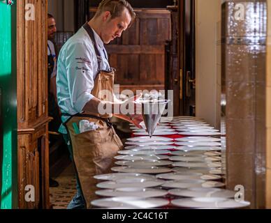 Rheingau Gourmet Festival in Hattenheim, Eltville am Rhein, Germany Stock Photo