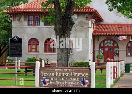 Texas Rodeo Cowboy Hall of Fame, Stockyards, Fort Worth, Texas, USA Stock Photo