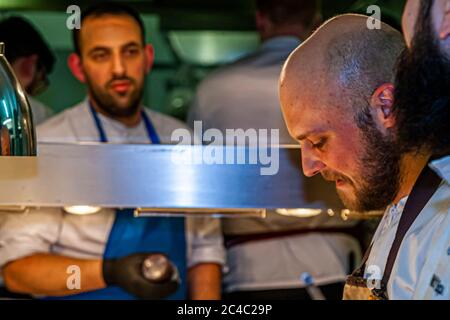 Rheingau Gourmet Festival in Hattenheim, Eltville am Rhein, Germany Stock Photo