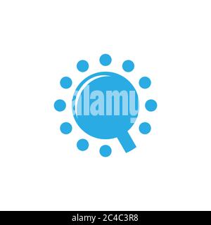 letter q magnifying search symbol logo vector Stock Vector