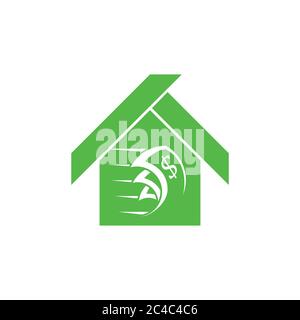 fast money home rent sale logo Stock Vector