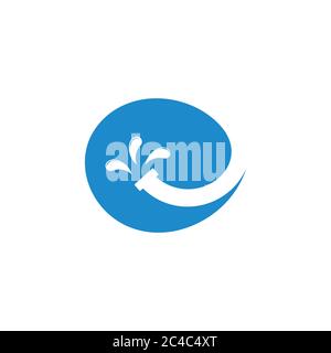 pipe water splash symbol logo vector Stock Vector