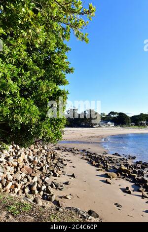 A scene on the beach at Bundeena south of Sydney, Australia Stock Photo