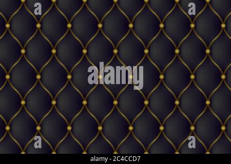 Luxury leather sofa background. Seamless pattern Stock Vector