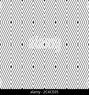 Seamless background with black rhombuses Stock Vector