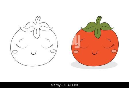 Cartoon Tomato Drawing Illustration, Cartoon tomato little girl, child,  food, fashion Girl png | PNGWing