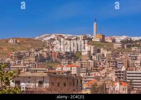 Zahle, city in Bekaa valley, Lebanon Stock Photo