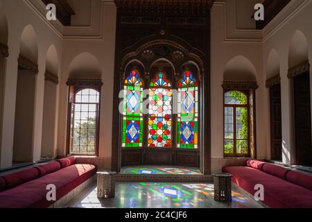 Beiteddine palace interior, Beit ed-Dine, Chouf, Lebanon Stock Photo