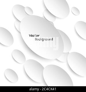 Circle shadows. Layout of round shapes template simple overcast shadows ...