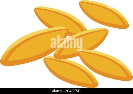 Cereal flakes icon, isometric style Stock Vector