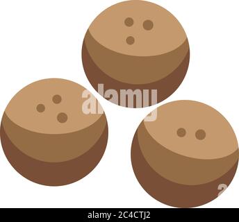 Grains cereal flakes icon, isometric style Stock Vector