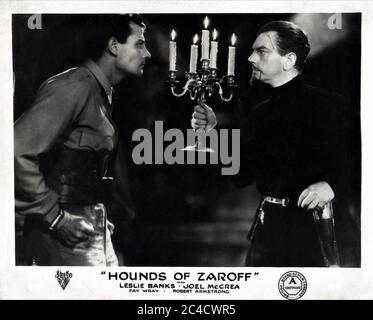 JOEL McCREA and LESLIE BANKS in THE MOST DANGEROUS GAME / THE HOUNDS OF ZAROFF 1932 directors IRVING PICHEL and ERNEST B. SCHOEDSACK novel Richard Connell RKO Radio Pictures Stock Photo