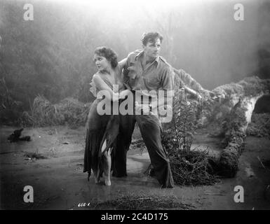 FAY WRAY and JOEL McCREA in THE MOST DANGEROUS GAME / THE HOUNDS OF ZAROFF 1932 directors IRVING PICHEL and ERNEST B. SCHOEDSACK novel Richard Connell RKO Radio Pictures Stock Photo