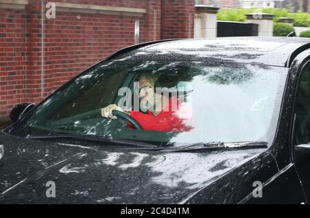 Liverpool manager Jurgen Klopp arrives at his home in Formby, Liverpool ...