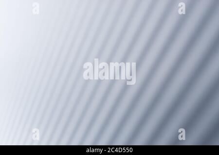 Gray corrugated Metal Sheet Wall Background with shiny reflection gradation Stock Photo