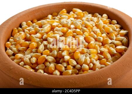 corn seeds in the plate Stock Photo