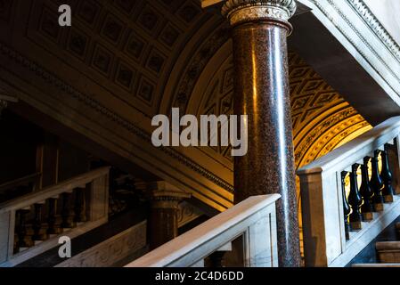 Rome, ITALY - November 16, 2017 : Stairs of the Vatican in Rome, Italy Stock Photo