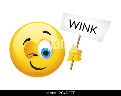 Yellow emoticons and emojis. Vector illustration in realistic style close-up Stock Vector