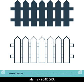 Fence logo design illustration vector template Stock Vector Image & Art ...