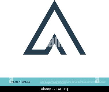 Letter A Icon Vector Logo Template Illustration Design. Vector EPS 10. Stock Vector