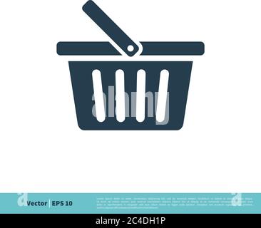 Basket Store Icon Vector Logo Template Illustration Design. Vector EPS 10. Stock Vector