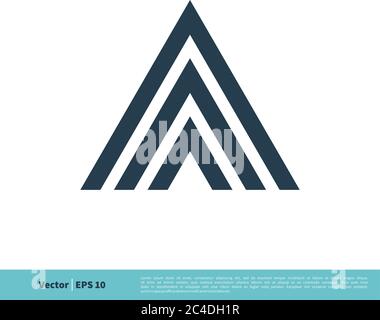 Letter A Icon Vector Logo Template Illustration Design. Vector EPS 10. Stock Vector