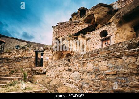 Sagarejo Municipality, Kakheti Region, Georgia. Ancient Rock-hewn Georgian Orthodox David Gareja Monastery Complex. Monastery Is Located Is Southeast Stock Photo