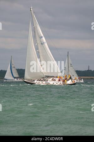 Isle of Weight  Round the Island race 2012 Stock Photo