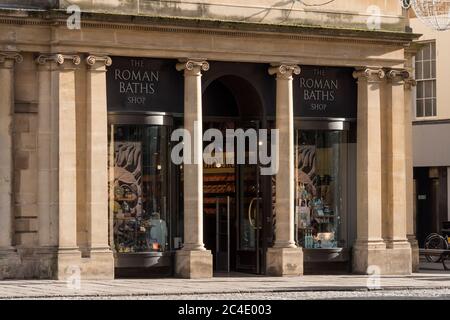 Roman Baths Bath Avon England Stock Photo