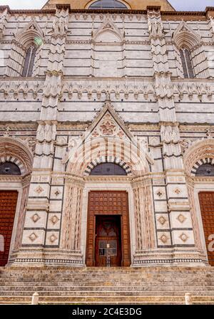 Exterior view of the Siena Cathedral Baptistry. Siena. Italy. Stock Photo