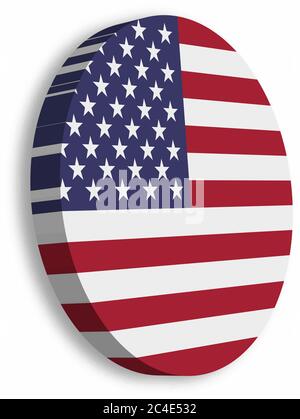 american flag vector icon isolated on transparent ...