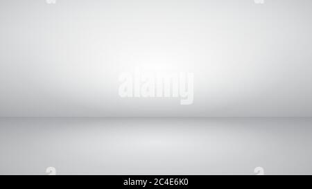 White empty studio background with soft lighting Stock Vector